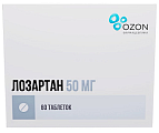 Купить лозартан, таблетки, покрытые пленочной оболочкой 50мг, 60 шт в Павлове