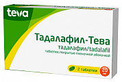Купить тадалафил-тева, таблетки, покрытые пленочной оболочкой 20мг 2шт в Павлове