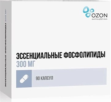 Эссенциальные фосфолипиды, капсулы 300мг, 90 шт