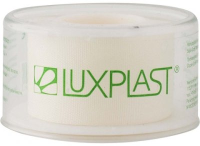 Купить luxplast (люкспласт) пластырь фиксирующий шелковый основе 2,5см х 5м в Павлове