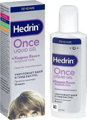 Купить hedrin once (хендрин ванс), средство педикулицидный (от вшей и гнид) жидкий гель, 100мл в Павлове