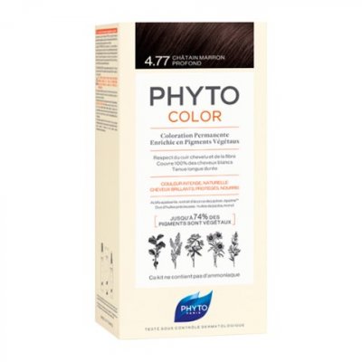 Купить фитосолба фитоколор (phytosolba phyto color) краска для волос оттенок 4,77 насыщенный глубокий каштан в Павлове