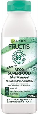 Купить garnier fructis (гарньер фруктис) бальзам-ополаскиватель увлажнение суперфуд алоэ 350мл в Павлове