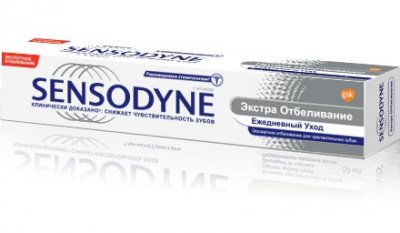Купить сенсодин (sensodyne) зубная паста экстра отбеливание, 75мл (глаксосмиткляйн, германия) в Павлове