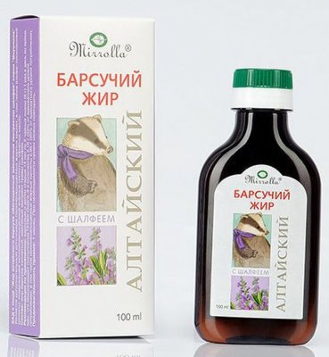 Купить барсучий жир алтайский мирролла с экстр. шалфея, 100мл_бад (мирролла, россия) в Павлове