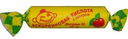 Купить аскорбиновая кислота с сахаром, таблетки со вкусом яблока, 10 шт бад в Павлове