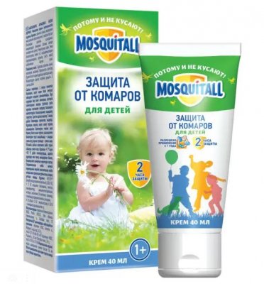 Купить mosquitall (москитолл) нежная защита крем от комаров детский 40 мл в Павлове