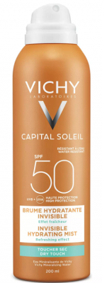 Купить vichy capital soleil (виши) спрей-вуаль для тела увлажняющий 200мл spf50 в Павлове