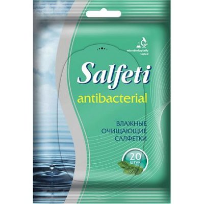Купить salfeti (салфети) салфетки влажные антибактериальные 20шт в Павлове