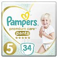 Купить pampers premium care (памперс) подгузники-трусы 5 юниор 12-17кг, 34шт в Павлове