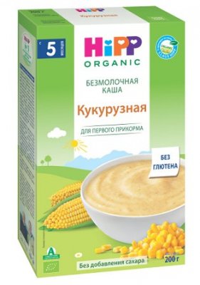 Купить хипп каша, зерн.органич. кукурузная 200г (хипп, австрия) в Павлове