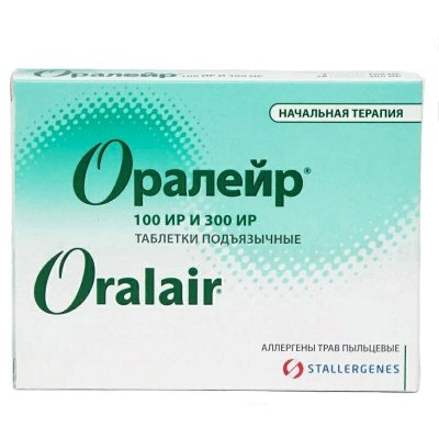 Купить оралейр, таблетки подъязычные 100ир 3 шт + 300ир, 28 шт от аллергии в Павлове