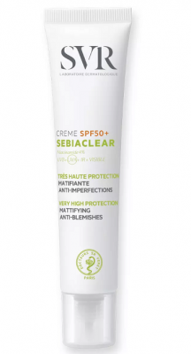 Купить svr sebiaclear (свр) крем для лица солнцезащитный для жирной, проблемной кожи spf50+, 40мл в Павлове