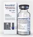 Купить бакцефорт, порошок для приготовления раствора для внутривенного и внутримышечного введения 1,5г+1,5г, флакон в Павлове