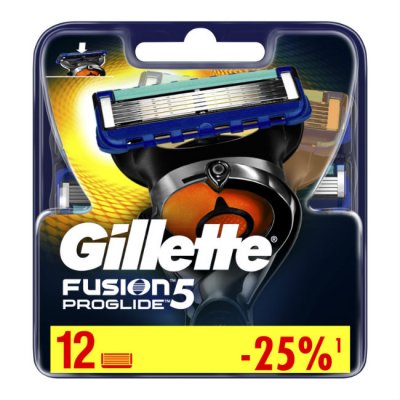 Купить gillette fusion proglide (жиллет) сменные кассеты, 12 шт в Павлове