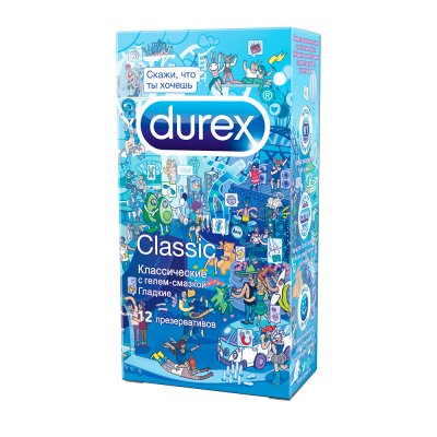 Купить durex (дюрекс) презервативы classic, 12 шт doodle в Павлове