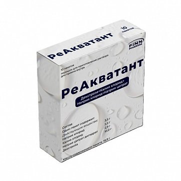 РеАкватант, порошок для приготовления раствора для приема внутрь, пакет 18,9г, 10 шт 