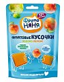 Фрутоняня фруктовые кусочки яблоко персик, 53г