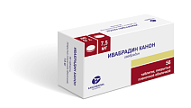 Купить ивабрадин-канон, таблетки, покрытые пленочной оболочкой 7,5мг, 56 шт в Павлове