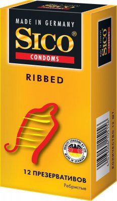 Купить sico (сико) презервативы ribbed ребристые 12шт в Павлове