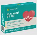 Купить магний в6 д3 летофарм, капсулы массой 600мг 30шт. + капсулы массой 370мг 30 шт. бад в Павлове