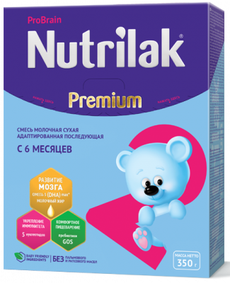 Купить нутрилак премиум 2 (nutrilak premium 2) молочная смесь с 6 месяцев, 350г в Павлове