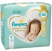 Купить pampers premium care (памперс) подгузники 0 для новорожденных 1-3кг, 22шт в Павлове