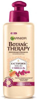 Купить garnier botanic therapy (гарньер) крем-масло укрепляющее касторовое и миндальное масла 200мл в Павлове