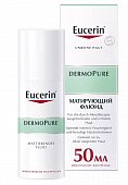 Купить eucerin dermopure (эуцерин) дермопюр флюид увлажняющий матирующий для проблемной кожи, 50мл в Павлове