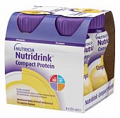 Купить nutridrink (нутридринк) компакт протеин со вкусом банана 125мл, 4 шт в Павлове