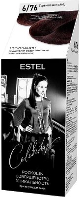Купить estel (эстель) краска-уход для волос celebrity тон 6/76 горький шоколад в Павлове