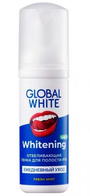 Купить глобал вайт (global white) пенка для полости рта отбеливающая 50мл в Павлове