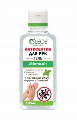 Купить oleos (олеос) антисептик для рук мятный 100мл в Павлове