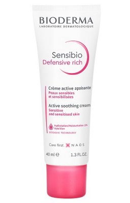 Купить bioderma sensibio defensive (биодерма сенсибио) крем для чувствительной кожи лица насыщенный 40мл в Павлове