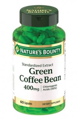 Купить nature's bounty (нэйчес баунти) зеленые кофейные зерна 400мг, капсулы 525мг 60 шт бад в Павлове