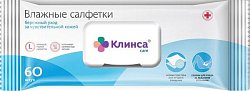 Купить салфетки влажные клинса для ухода за лежачими больными с клапаном, 60 шт в Павлове