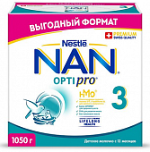 Купить nan 3 optipro (нан) смесь сухая для детей с 12 месяцев, 1050г в Павлове