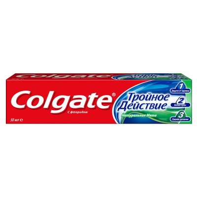 Купить колгейт (colgate) зубная паста тройное действие, 50мл в Павлове