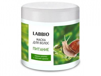 Купить labbio (лаббио) маска для волос питание с муцином улитки и маслом арганы, 500мл в Павлове