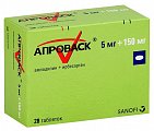 Купить апроваск, таблетки, покрытые пленочной оболочкой 5мг+150мг, 28 шт в Павлове