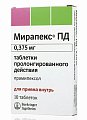 Купить мирапекс пд, таблетки пролонгированного действия 0,375мг, 10 шт в Павлове