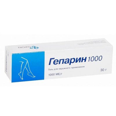 Купить гепарин, гель 1000ме/г 30г в Павлове