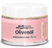 Купить медифарма косметик (medipharma cosmetics) olivenol крем для лица дневной интенсивный роза, 50мл в Павлове