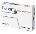 Купить лозап плюс, таблетки, покрытые пленочной оболочкой 12,5мг+50мг, 30 шт в Павлове
