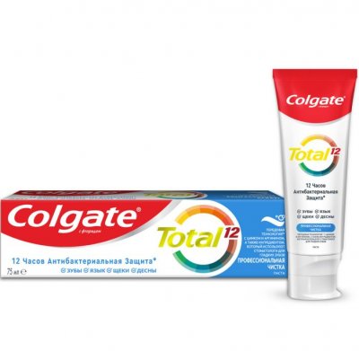 Купить колгейт (colgate) зубная паста total 12 профессиональная чистка, 75мл в Павлове
