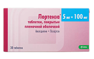 Купить лортенза, таблетки, покрытые пленочной оболочкой 5мг+100мг, 30 шт в Павлове