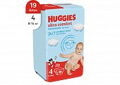 Купить huggies (хаггис) подгузники ультра комфорт для мальчиков 8-14кг 19шт в Павлове