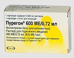Купить пурегон, раствор для подкожного введения 600ме/0,72мл, картридж 0,75мл в Павлове