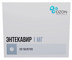 Купить энтекавир, таблетки, покрытые пленочной оболочкой 1мг, 30 шт бад в Павлове