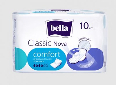 Купить bella (белла) прокладки nova classic comfort белая линия 10 шт в Павлове